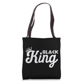 Black King Melanin African American Man Black History Tote Bag