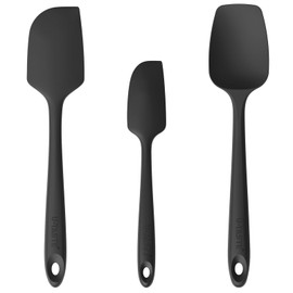U-Taste - Juego de espátulas de silicona para hornear, 480ºF, resistente al calor, de goma flexible, de grado alimenticio, para cocina, utensilios sin costuras de grado alimenticio, juego de 3
