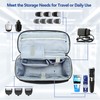 CURMIO Men Grooming Kits Storage Bag, Portable Travel Case for