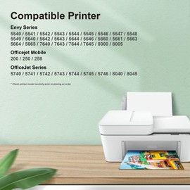 62XL Ink Cartridge Black and Tri Colour for HP 62 XL Ink Cartouche Encre for HP 62 HP62 HP62XL for HP Envy 7640 5640 Printer Ink Cartridge for HP 5660 5540 5600 7600 Deskjet 250 258 200 5740 Printer