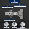 Furniware Pack of 4 Soft Close Hinges for Kitchen Cupboards,Kitchen