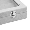 Pin Display Case Transparent Glass Dustproof Pin Collection Display Box