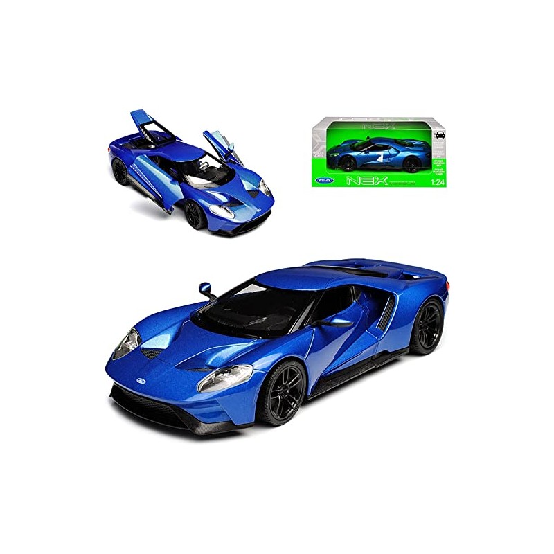 Welly Nex Models 24082 Compatible with Ford GT Metallic Blue