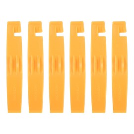 sourcing map 6pcs Bicycle Tire Levers Ultra-Strong & Lightweight POM Tire Removal Tool Non-Slip Grip for Road Mountain Gravel Bikes, Yellow