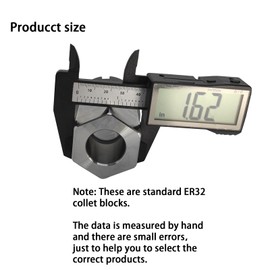 Lzcdelyxiao ER32 Hex Collet Block - Carbon Steel Workholding Holder for CNC Lathe Engraving Machine