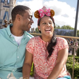 XXXPOWERXXX Mouse Ear Headbands with Bow,Sequins Hairbands Hair Accessories (HB147)