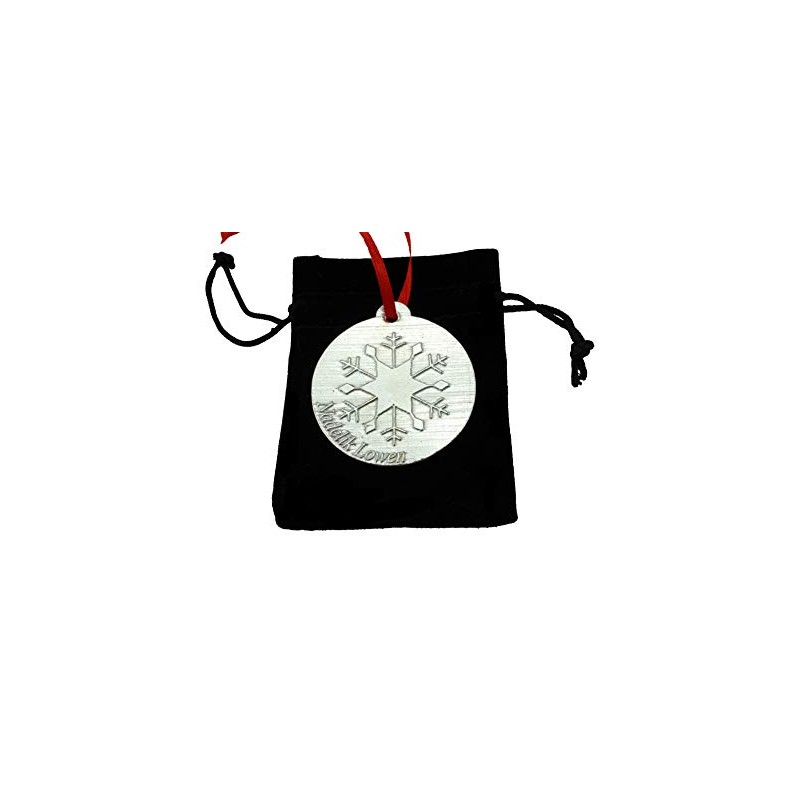 AnniversaryGifts Cornish Christmas Tree Decoration Made From Tin Reads Nadelik
