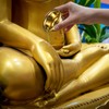7Pcs Golden Buddhist Offering Cups - Copper Water Bowls for