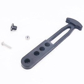 Boat Telescoping Ladder Strap,Marine Grade Secure Retaining Rubber Latch Band with 4 Adjustable Mounting Holes for 2-Step 3-Step or 4-Step Ladder (7 Inch(4 Mounting Holes))