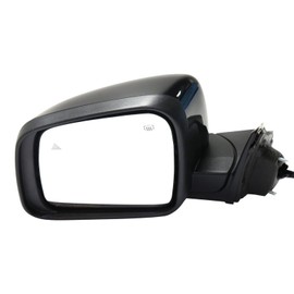 Garage-Pro Driver Side Power Heated Mirror for Jeep Grand Cherokee 2012-2021 Power Fold With Signal Light, Blind Spot Light & Memory; Without Auto-Dimming Paintable