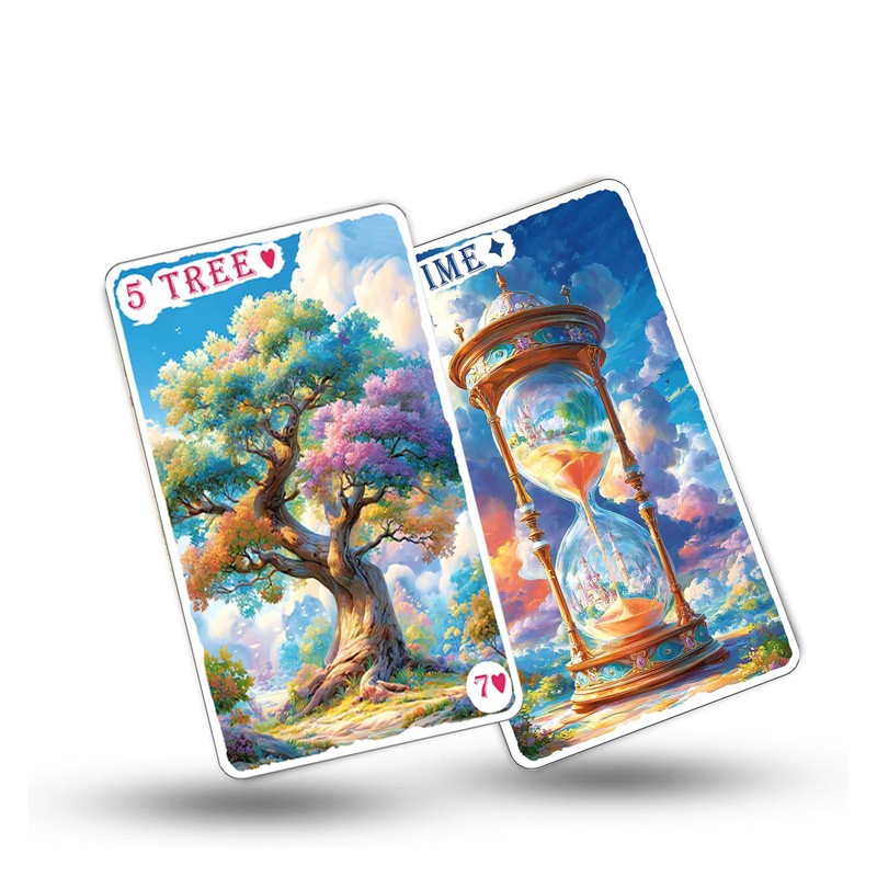 pailing Dreamy Lenormand Deck for Beginners, 42-Card Expanded Fortune Telling