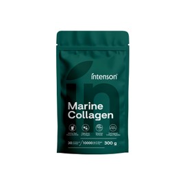 Intenson Marine Collagen Powder 300 g, Type I Fish Collagen Hydrolysate, Supports Skin, Hair, Nails, Bones and Joints, Hydrolysed Collagen Peptides, Tasteless, High Protein Content