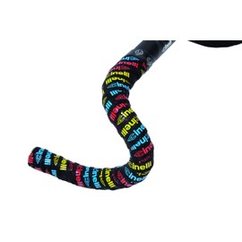 Cinelli Logo Velvet Handlebar Tape, Multicolor