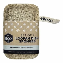 Ever Eco Loofah Dish Sponges, 2 Pack