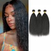Kinky Straight Human Hair Bundles 14 16 18 Inch Designed