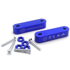 Xotic Tech JDM Hood Spacer Hood Riser 3/4" Replacement Front Hood Vent Space Riser Spacer Anodized Blue Aluminum Alloy Billet Compatible with Honda Civic CRX Del Sol, Acura Integra