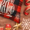 JOTOM Christmas Merry Christmas Cushion Covers Red and Black Plaid