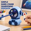 Astronaut Pencil Sharpener for School & Art – Adjustable Hand
