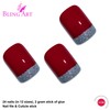 Bling Art False Nails French Manicure Red For Danger Medium