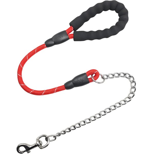 SEPXUFORE Chewproof Dog Leash, 3 FT * 1/2" Strong Nylon