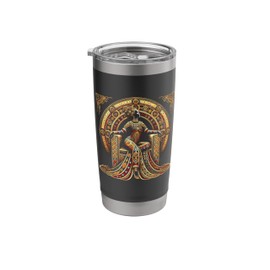 Afro Vibes - Queen of Royalty - Black History Month Stainless Steel Insulated Tumbler