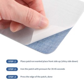 30 Pieces Iron on Fabric Patches Denim Jean Repair Patches Clothing Repair Patch Kit for Jacket Jean Clothes