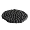 Maharanis Felt Pot Saucer Anthracite 22 cm Handmade 100% Wool