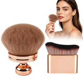 NAFJYR 2 PCS Body Brush Makeup, Extra Large Kabuki Brush for Self Tanning, Professional Blend & Blur Body Wide Headed Body Bronzer & Legs Makeup Applicator