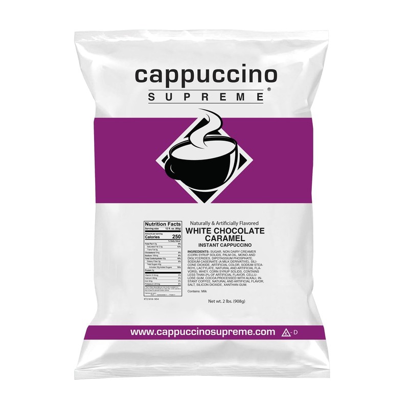 Cappuccino Supreme White Chocolate Caramel Instant Cappuccino Mix 6 x