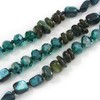 Avalaya 3 Strand Layered Glass/Shell Bead Necklace In Malachite Green/Emerald