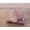 NATURAL RHODONITE SMALL GEMSTONE PYRAMID 20-22mm