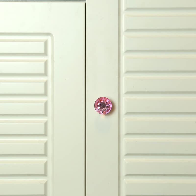 Drawer Crystal Handle,Diamond Shaped Crystal Glass, Cabinet Knobs,for Dresser Drawers