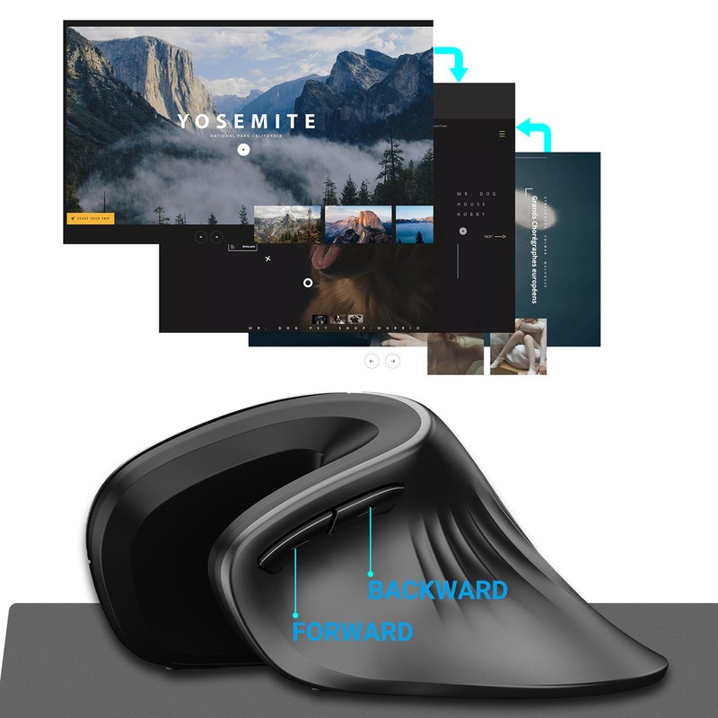 2.4G wireless vertical mouse ergonomics vertical mouse office game mouse
