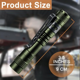 Beieverluck 10 Pack Small Mini Flashlights, Pocket Flashlight Penlight with Clip, Tactical Pen Light for Camping Outdoor Emergency Inspection Fathers Gifts for Dad Husband