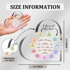 Mental Health Office Gifts, Therapist Counseling Office Must Haves, Positivity Gifts for Women Coworker Boss, Inspirational Encouragement Acrylic Sign, Things I Can Control Desk Decor