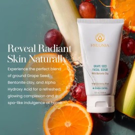 Exfoliante Facial De Semilla De Uva Hylunia Skincare. Exfoli                                                                                          