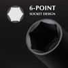 EMENTOL 9PCS 1/2" Drive Deep 6-Point Spindle Axle Nut Impact