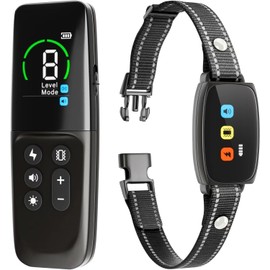 Collar Antiladridos Perro, Elektroschockhalsband für Hunde mit Fernbedienung, 800m Reichweite, 4 Modos Entrenamiento, integrierte helle LED-Leuchte, wasserdicht,para Perros Grandes Medianos Pequeños