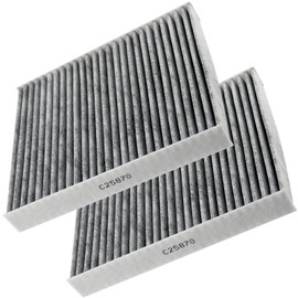 2pc MotorbyMotor C25870 (CF10743) Cabin Air Filter for Infiniti M45 M35 G37 EX35 FX50 FX35 QX56 G25 IPL G EX37 FX37 Q40 Q50 Q60 QX50 QX70 QX80, Nissan GT-R Titan XD Armada, Chrysler Town & Country