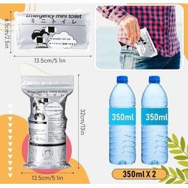 LePvo 12 Pack Disposable Urine Bags, 700ML Travel Pee Bags Unisex Urinal Bag Vomit Bag for Travel Traffic Jam Emergency Portable Car Vomit Bag Disposable Urine Bag for Men Women Kids