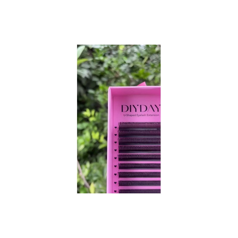 Extensiones De Pestañas Diyday U-yy Mixto 9-15 Mm