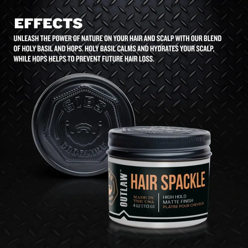 Espaca Para El Cabello Gibs Outlaw Strong Hold, Acabado Mate