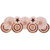 Neviti Glitz and Glamour Faltrosetten, Pink/Roségold"18"