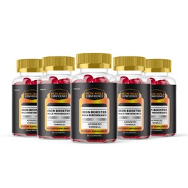 (5 Pack) Iron Booster Gummies, IronBooster Maximum Strength Performance Gummys, IronBooster All Naturals Gummy Supplement, Advanced Supplement, IronBooster Premium Wellness Gomitas (300 Gummies)