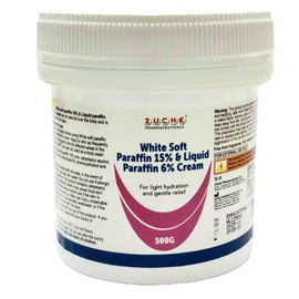 White Soft Paraffin 15% & Liquid Paraffin 6% Cream 500 GM | Emollient | Moisturizer | Dry Skin Condition
