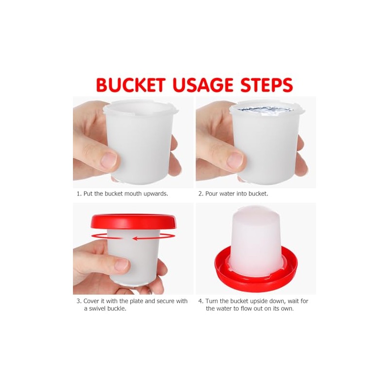 Garneck Garneck 1 Set Quail Feeder Chick Feeder Quail Waterer