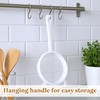 2 Pcs Kitchen Double-Ear Fine Mesh Strainers with Handle Plastic