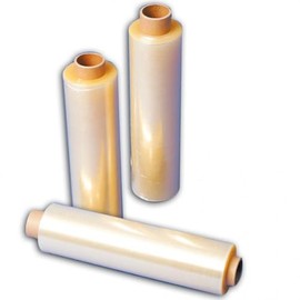 FRANZ MENSCH Hygostar Cling Film PE Cutter Box Transparent Width 30 cm Length 30000 cm 10 µm Pack of 4