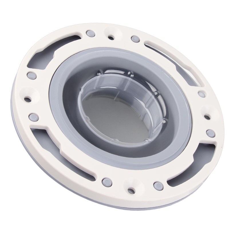 Toilet Flange Silicone and ABS Gray Universal Toilet Flange Replacement