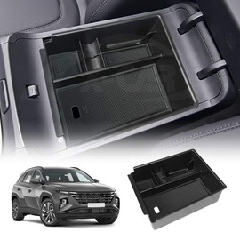 X-CAR Armrest Hidden Storage Box for Hyundai Tucson 2021-Onwards Center Console Organizer Accessories